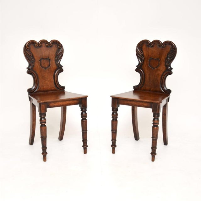 Antique William IV Hall Chairs, 1830, Set of 2 For Sale - Image 10 of 10