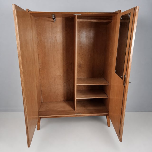 Vintage Wardrobe in Ash by Tatra Nabytok, 1970s For Sale - Image 6 of 12