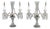 Victorian Style Cut Crystal Candelabra, Pair For Sale