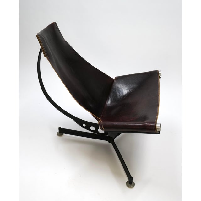 Mid 20th Century Steel and Leather Lounge Chair by Max Gottschalk For Sale In Oklahoma City - Image 6 of 12