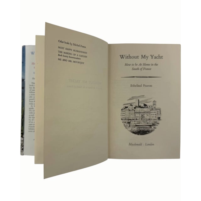 1950s Without My Yacht Ethelind Fearon 1959 1st Edition French Riviera Travel Book For Sale - Image 5 of 14