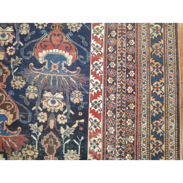 Early 20th Century Antique Zabihi Collection Persian Afshar Rug - 12' x 15'5" For Sale - Image 5 of 12