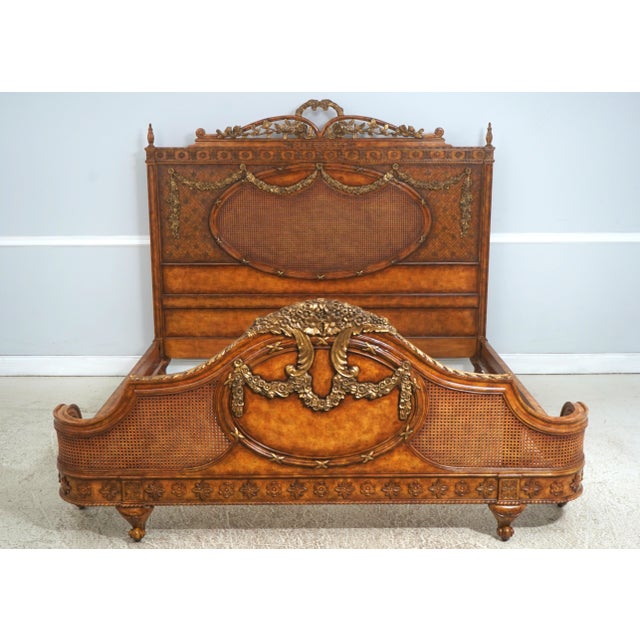 Age: Approx. 15 Years Old Details: Ornate Carved Details Quality Construction Bolted Rail Construction French Style Double...