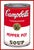 Campbell's soup is a color print, inspired by andy warhol's iconic 1962 series. This particular print is part of the...
