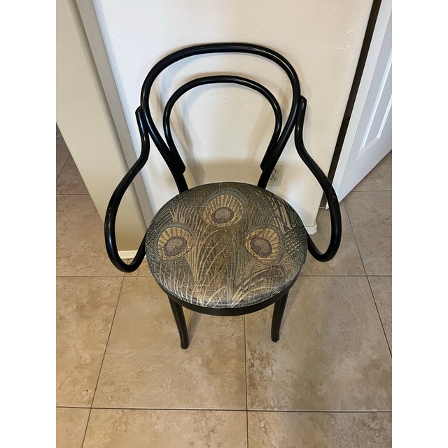 1970s Shelby Williams Vintage Mid-Century Modern Bentwood Thonet Style Arm Chair For Sale - Image 12 of 12