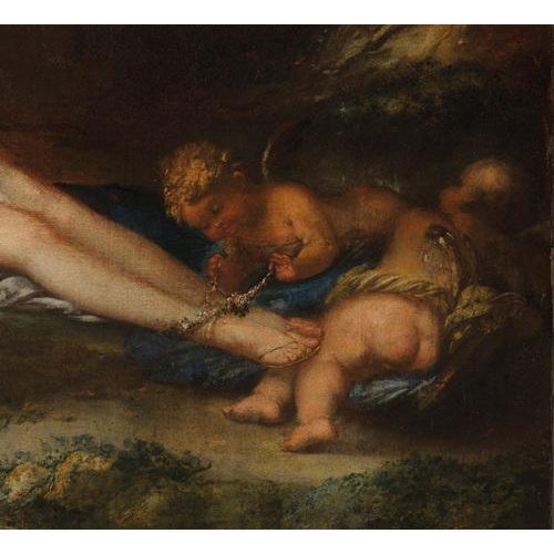Bartoloemo Guidobono, Bacchanal with Maenads, Satyrs and Nymphs, 17th Century, Oil on Canvas For Sale - Image 4 of 9