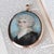 Antique Georgian Portrait Miniature Pendant with 14K Gold Frame, 1800 For Sale - Image 6 of 18