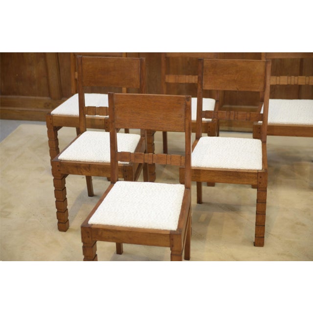 Brown Brutalist Dining Chairs, 1960s, Set of 6 For Sale - Image 8 of 14