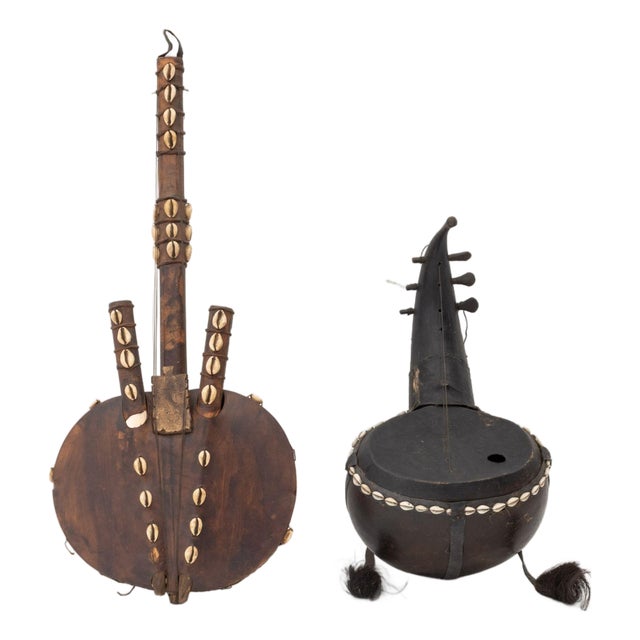West African Musical Instruments, 2 For Sale
