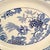 English Antique Blue and White Platter Made in England by Wood & Sons Yuan Pattern Circa 1927 For Sale - Image 3 of 7