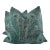 Liberty Fabrics "Hera Feather" in Jade 22" Pillows-A Pair For Sale