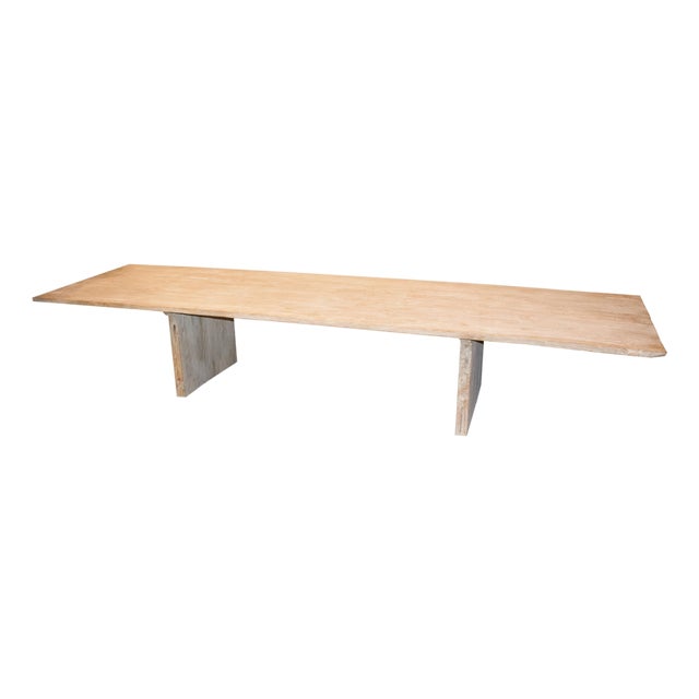 Andrianna Shamaris Reclaimed Teak Wood Dining Table For Sale