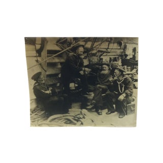 Vintage Black & White Photograph, "The Old Salts", Circa 1920 For Sale