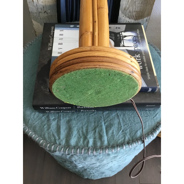 Mid Century Rattan Table Lamp For Sale - Image 10 of 13
