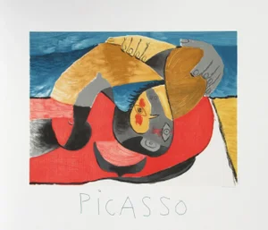 1980s "Femme Couchee" Lithograph After Pablo Picasso