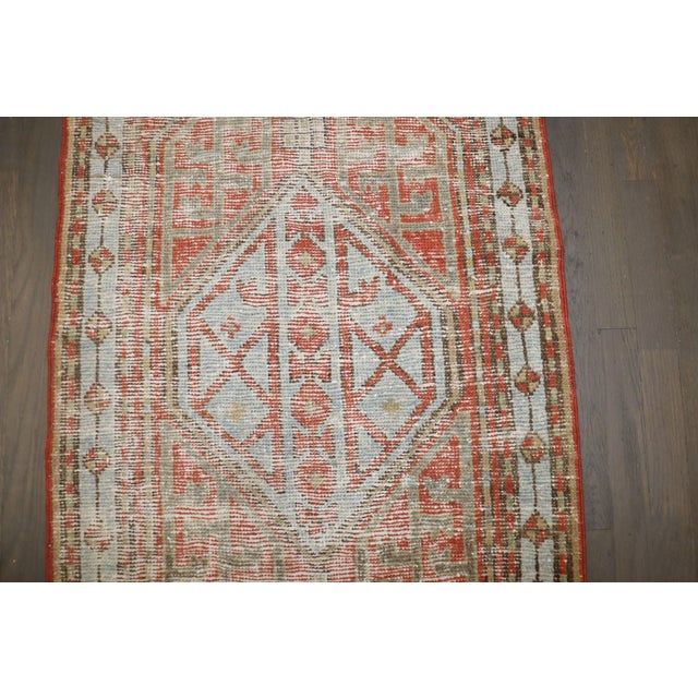 Worn Tribal Persian Serab Narrow Runner rug no. j5200 For Sale - Image 4 of 7