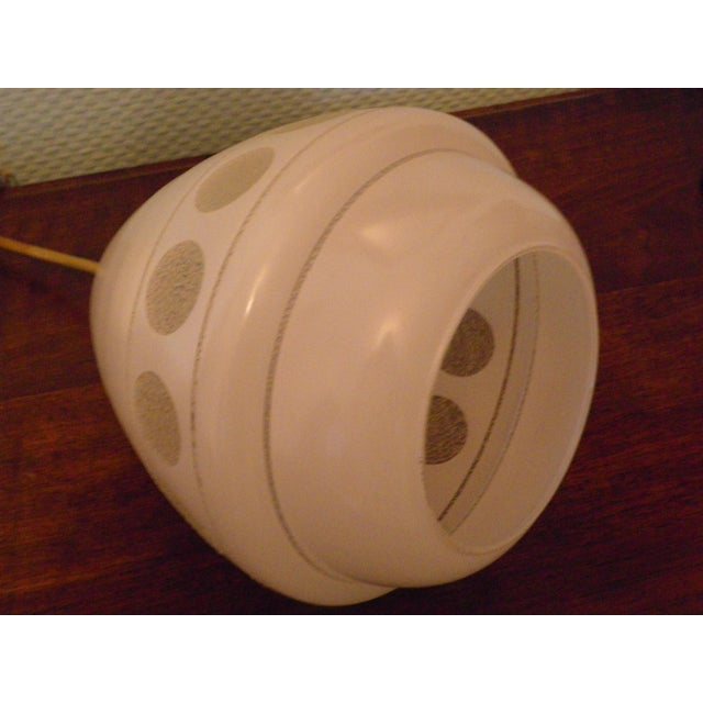 Space Age Pendant Light in Frosted Opaque Glass, 1970s For Sale - Image 10 of 12