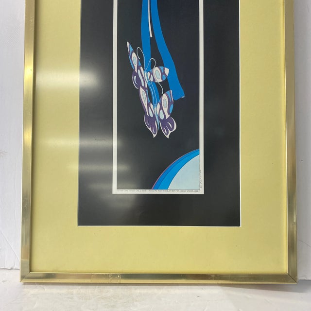 Serigraph by John Luke Eastman with a quote “0 That I Had Wings Like a Dove! I Would Fly Away And Be At Rest; Yea, I Would...