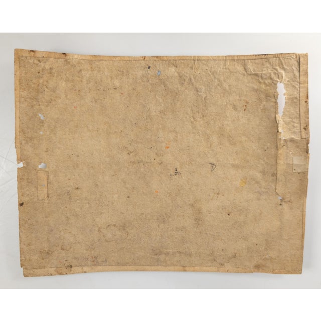 19th Century Indian Miniature Hindu Devotional Painting on Paper For Sale - Image 10 of 11