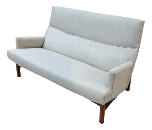 Mid 20th Century Jens Risom Mid-Century U-150 Loveseat With New Upholstery