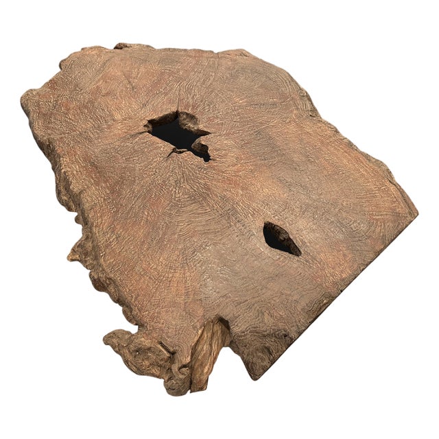 Andrianna Shamaris Rare Teak Wood Slab or Table Top For Sale