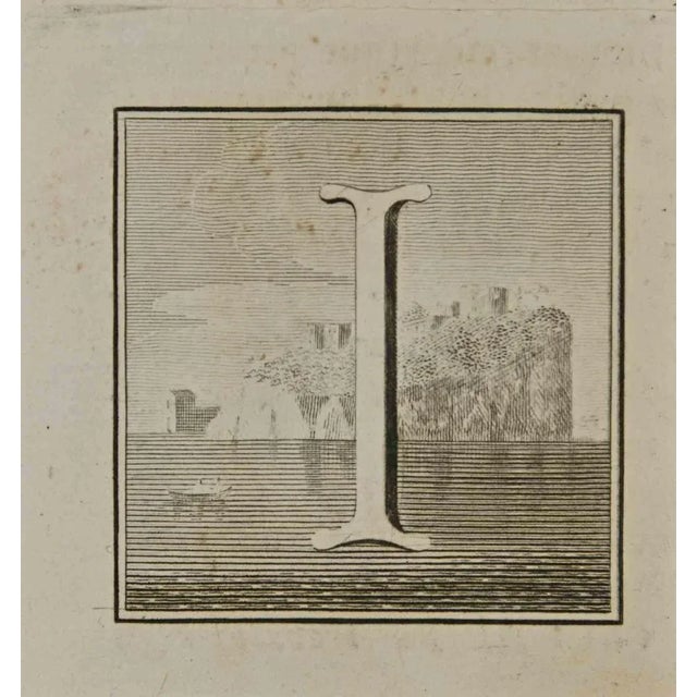 Letter of the Alphabet I, from the series "Antiquities of Herculaneum", is an etching on paper realized by Luigi...