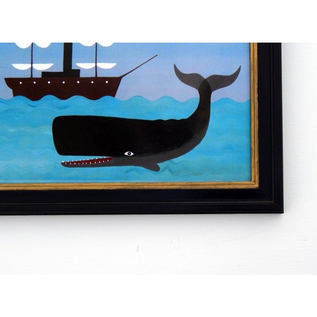 Early 21st Century Matt Rix, Mermaid and Sperm Whale Scenes, 2000s, Ink & Paper, Set of 2, Framed For Sale - Image 5 of 15