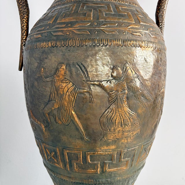 Hellenic Italian Bronze Amphora by Virgilio Bono, 1960s For Sale - Image 16 of 18