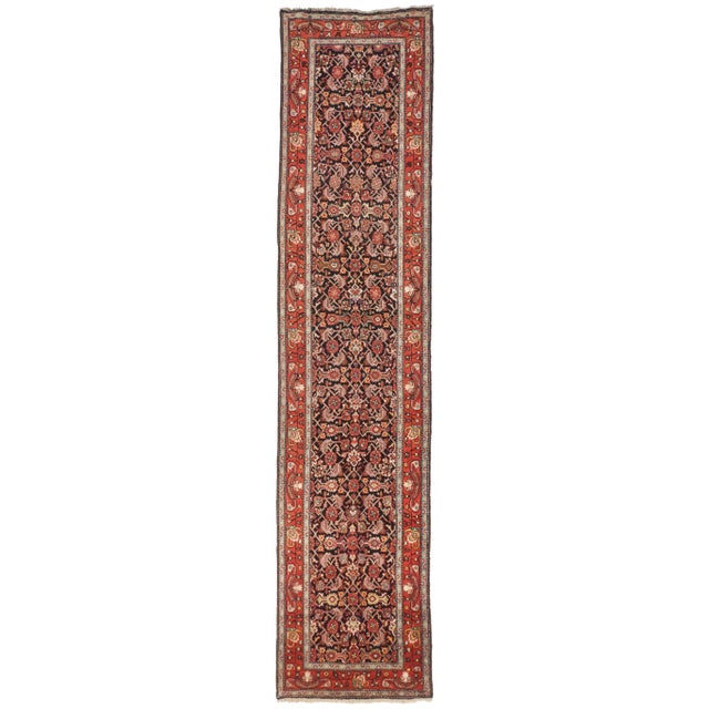 Antique Caucasian Karabagh Runner - 3'7" X 16' For Sale