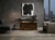 Vintage Asian Brown Kirin Motif Low Tv Console Cabinet For Sale - Image 4 of 15