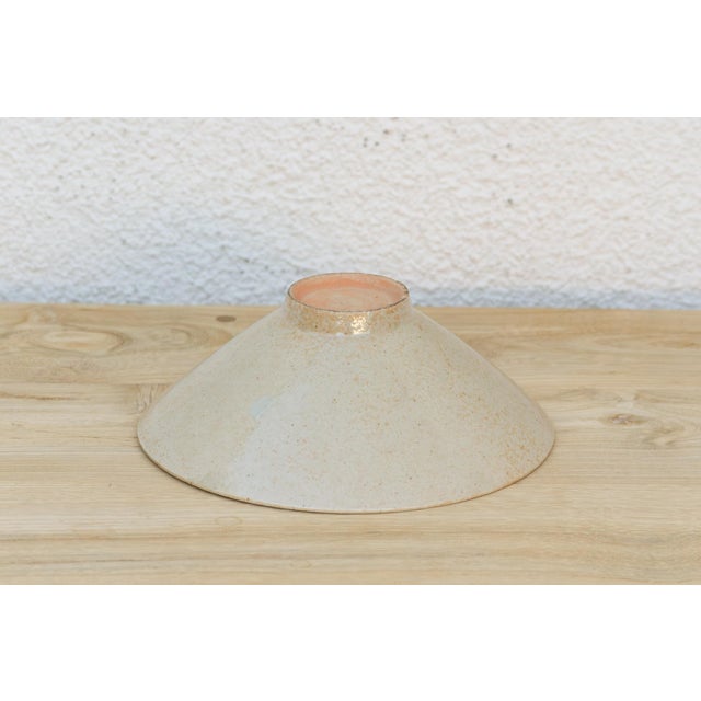 Asian Vintage Wave Engraved Glazed Stoneware For Sale - Image 3 of 4