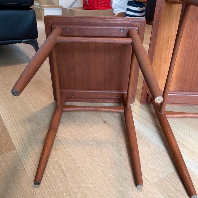 1960s Danish Teak Nesting Tables – Set of 3, Imported For Sale - Image 9 of 12