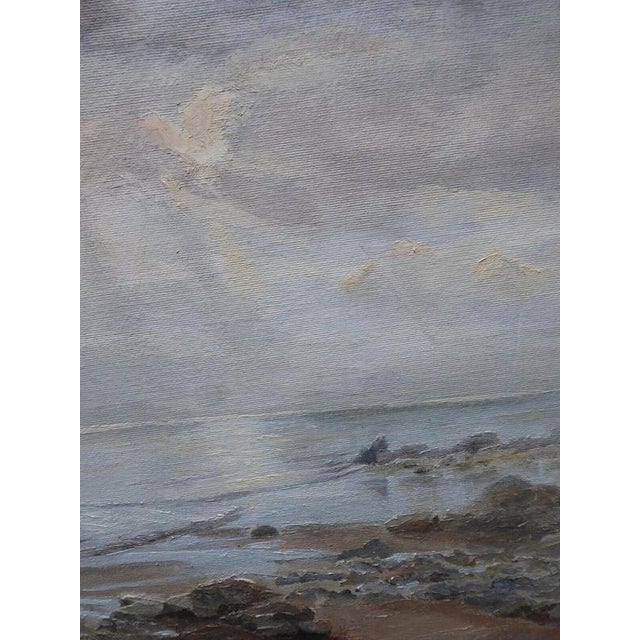 P. Campbell, Impressionist Marine of Beachy Head, 1979, Oil Painting For Sale - Image 12 of 14