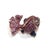 Bochic "Orient" Vintage Fancy Sapphire & Emerald Brooch - 18K Gold & Silver For Sale - Image 11 of 18