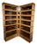 Corner Bookcase in Oak from Globe Wernicke, 1890s, Set of 24 For Sale