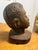 Late 19th Century Vintage African Wooden Hand Carved Boy Bust Statue For Sale - Image 4 of 6