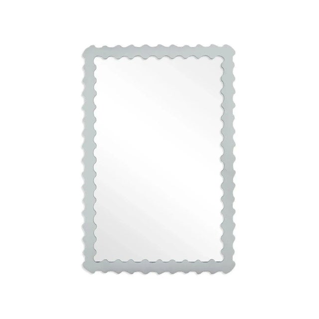 Contemporary Fleur Home Audubon Bamboo Rectangle Mirror in Pelican Gray, 36x48 For Sale - Image 3 of 3