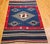 Vintage Mexican Saltillo Serape Kilim Rug, Handwoven Wool, Medallion Pattern, 4x6 For Sale - Image 4 of 18