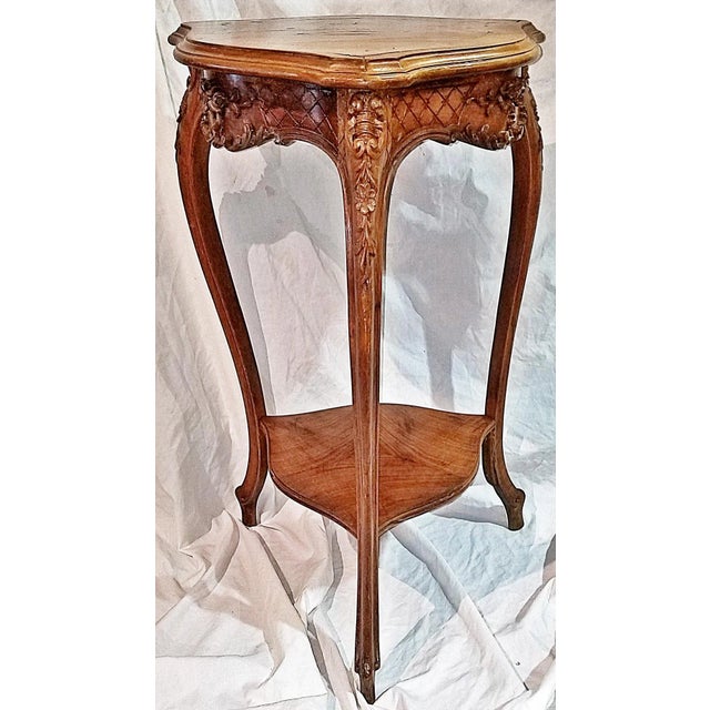 Brown Late 19th Century French Country Louis XV Style Pedestal Plant Stand For Sale - Image 8 of 8