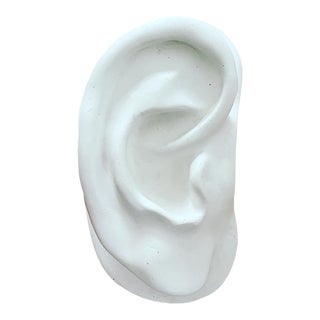 Vintage Plaster Ear Sculpture For Sale