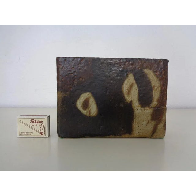 Vintage Glazed Studio Ceramic Vase from Trille Jørgensen, Denmark, 1970s For Sale - Image 3 of 14