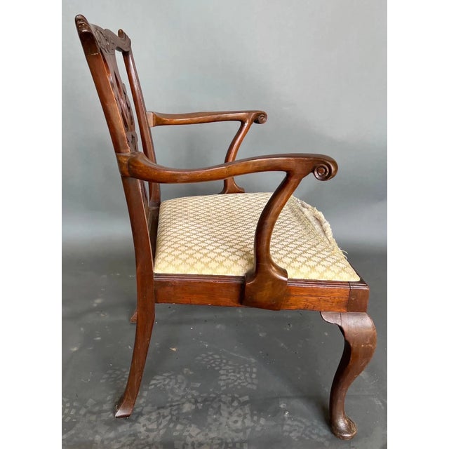 Wood Fine 18th Century Georgian Mahogany Armchair For Sale - Image 7 of 14
