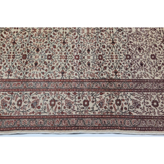 Textile 1960s Hand Knotted Vintage Turkish Area Rug For Sale - Image 7 of 12