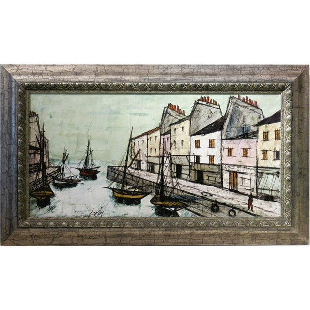 Charles Levier, Le Port, Circa 1970 For Sale
