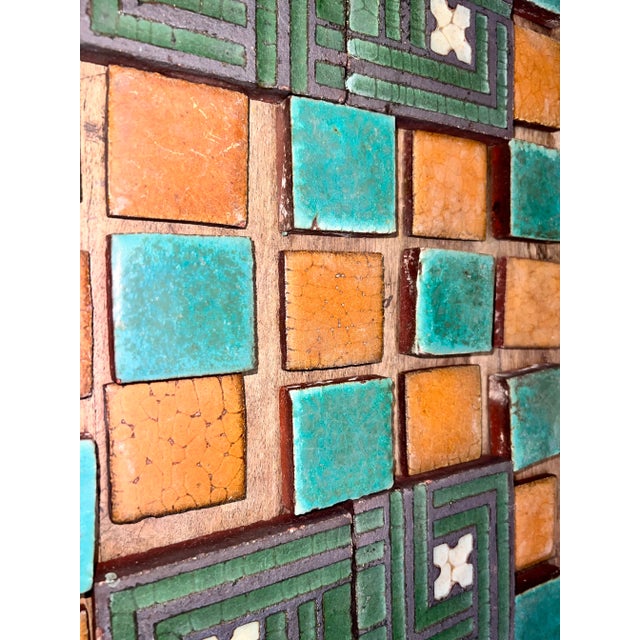 1910 Grubey Faience Co. Surround/ Backsplash Tiles - 70 Piece Set For Sale In Los Angeles - Image 6 of 12