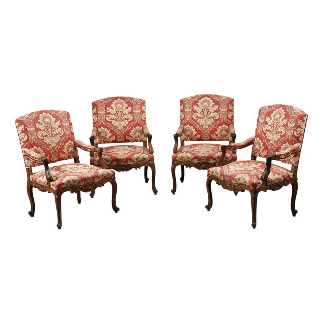 Napoleon III Salon Armchairs, 1870s, Set of 4 For Sale