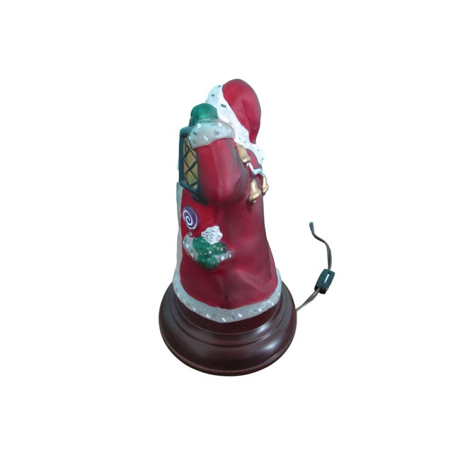 Vintage Old World Christmas Yuletide Santa Lamp 1997 Retired Works For Sale In Phoenix - Image 6 of 11