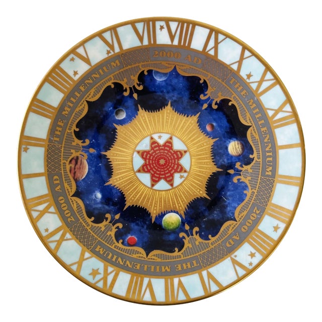 Vintage Royal Worcester Porcelain Plate in Celebration of the Millennium For Sale