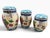 French Country Vintage Capriware Michael’s Orchard Hand-Painted Fruit Canister Set of 3 For Sale - Image 3 of 7
