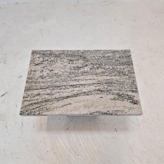 Italian Coffee Table in Granite, 1980s For Sale - Image 4 of 15